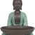 Statuette - "Bodhi Vert avec plat", un bouddha en position de méditation - Haut de 14 cm - Zen'Light
