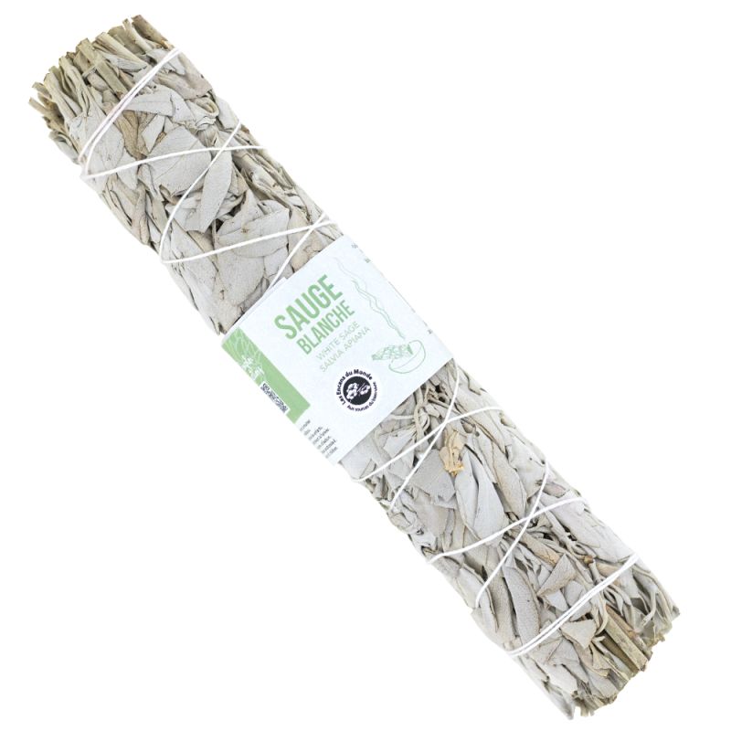 Tresse de sauge blanche de Californie - Grande de 23cm - Les encens du monde