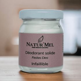 Déodorant solide solide & BIO, L'Infaillible aux 3 antibactériens - 50ml - Natur'Mel Cosm'Ethique