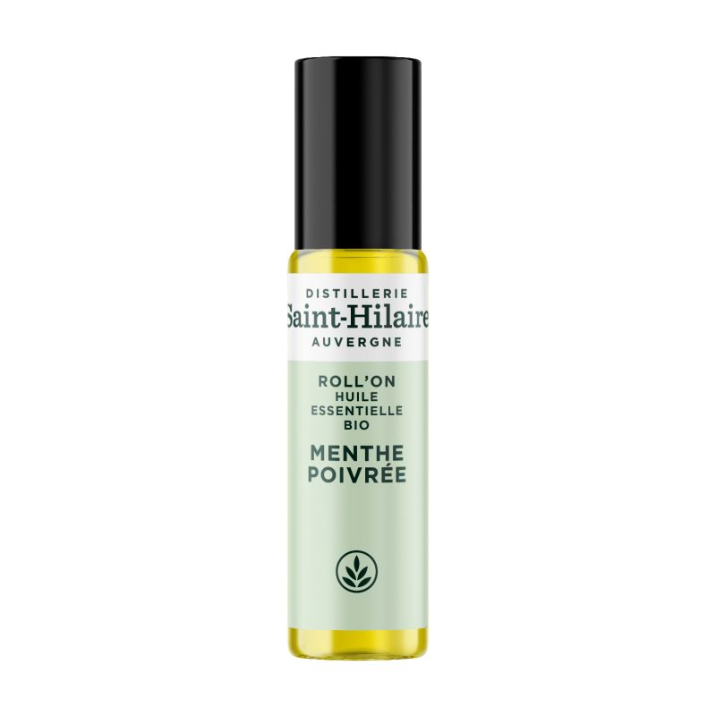 Roll'on à l'huile essentielle Bio de MENTHE POIVRÉE - 10ml - Saint-Hilaire