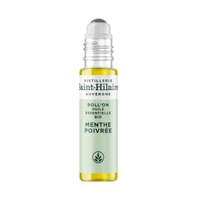 Roll'on à l'huile essentielle Bio de MENTHE POIVRÉE - 10ml - Saint-Hilaire