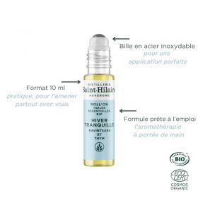 Roll'on aux huiles essentielles Bio, HIVER TRANQUILLE - 10ml - De Saint Hilaire