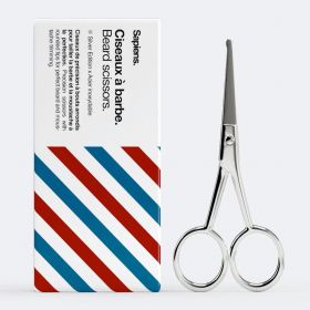 Präzisions-Bartschere mit abgerundeten Spitzen - Edelstahl - 1Stück - Sapiens