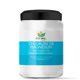 Flocon de Chlorure de Magnesium - Pot de 250g en verre ou jusqu'à 5kg (recharge) - Curenat