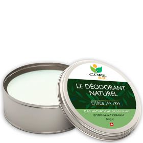 Bio-Creme Deodorant mit Bikarbonat, Teebaum und Zitrone - 60g - Curenat