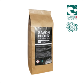Savon Noir écologique en Poudre, avec seul. 4 ingrédients - 1kg (soit 15L de savon liquide) - 3 Abeilles