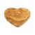 Tavola da colazione in legno d'ulivo a forma di cuore - 22x20cm - Olivenholz Erleben