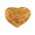 Tavola da colazione in legno d'ulivo a forma di cuore - 22x20cm - Olivenholz Erleben