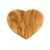 Tavola da colazione in legno d'ulivo a forma di cuore - 22x20cm - Olivenholz Erleben