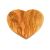 Tavola da colazione in legno d'ulivo, a forma di cuore - 25x24cm - Olivenholz Erleben
