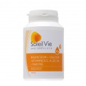 Magnesio + calcio + vitamine A, B2, niacina, B6, E 100 capsule - Soleil Vie