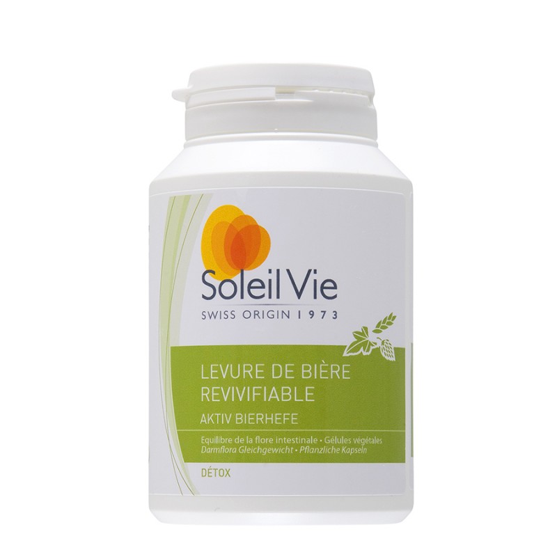 Levure de bière revivifiable - 75 gélules   - Soleil Vie