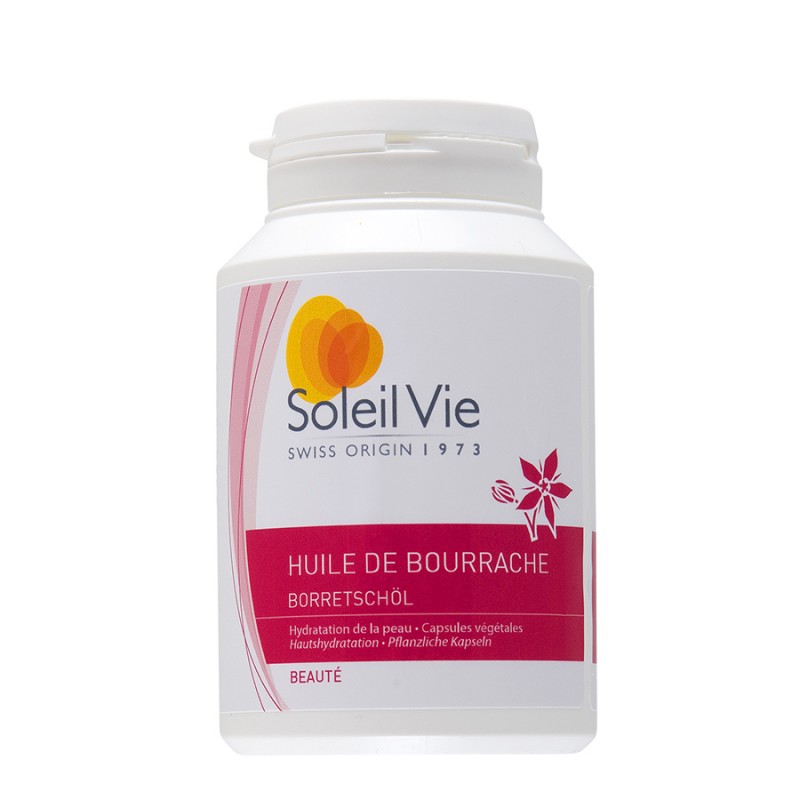 Huile de bourrache - 90 capsules  - Soleil Vie