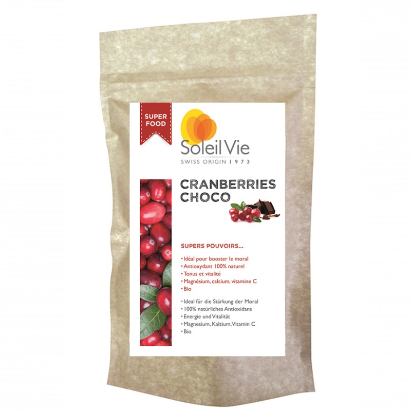 Mirtilli biologici rivestito di cioccolato Bio - 110g - Soleil Vie