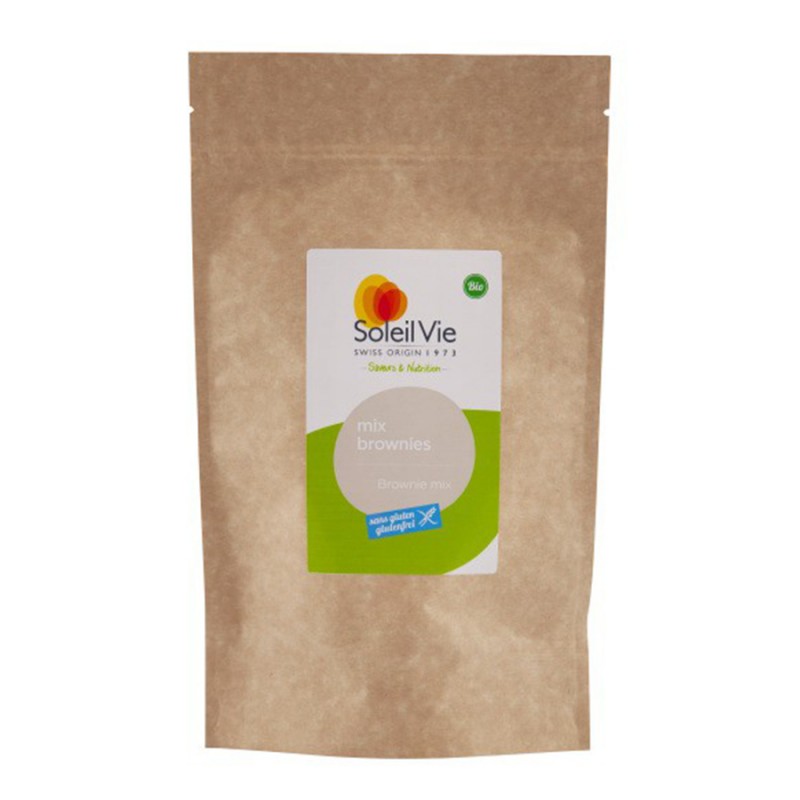 Bio glutenfrei Brownies Mix - 500g - Soleil Vie