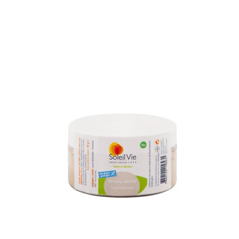 Levure sèche bio sans gluten - 50g - Soleil Vie