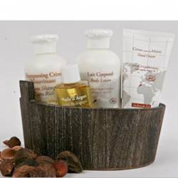 Panier en bois brun (vide) - Senteurs du Sud