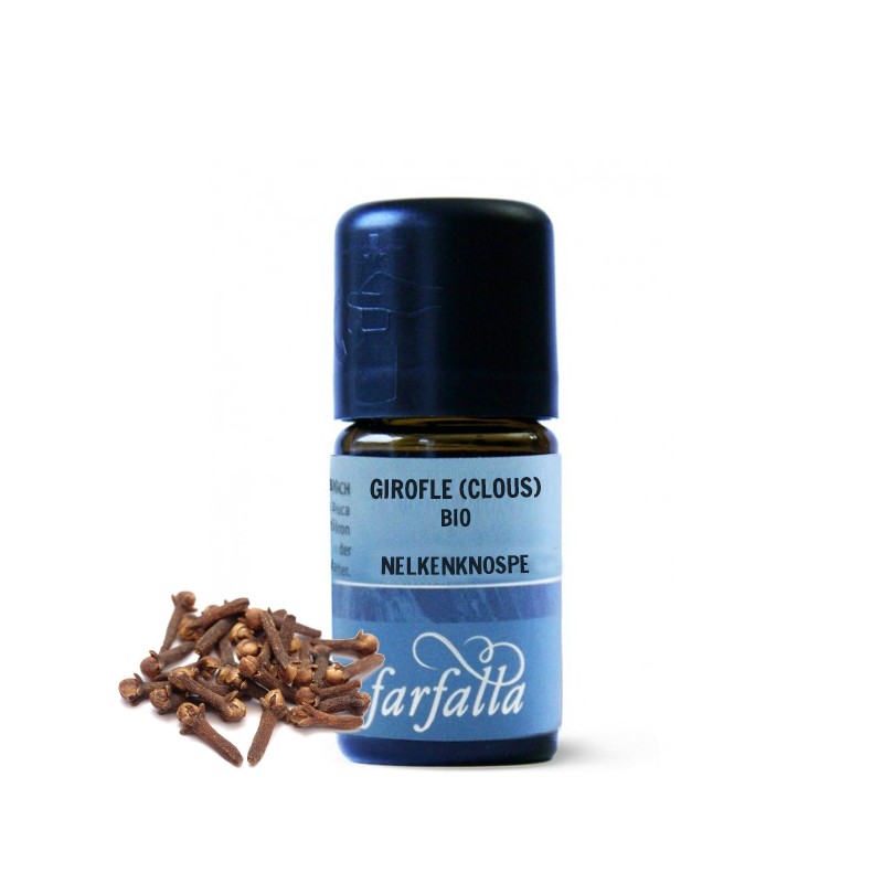 Huile essentielle (Ethérée) - Clous de girofle BIO - 100% naturelle et pure -  5ml - Farfalla