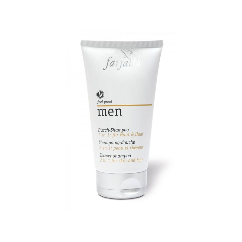 men Shampoing-douche, pour homme - 150ml - Farfalla