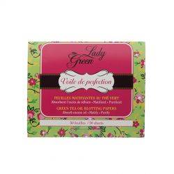 Matifying grüner Tee Blätter, VOILE DE PERFECTION - 50 feuilles - Lady Green PARIS