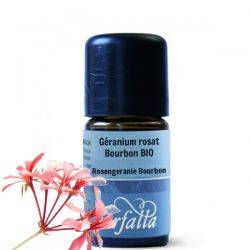Huile essentielle (Ethérée) - Géranium rosat Bourbon BIO - 5ml - Farfalla