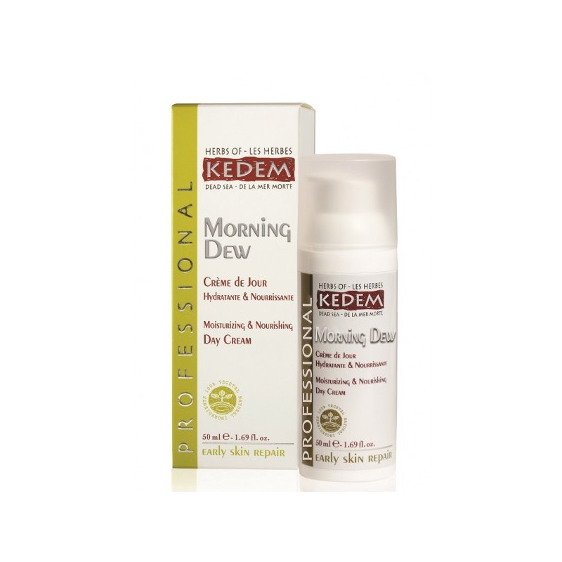 Morning Dew - Crème de Jour hydratante & nourrissante, pour tous types de peaux - 50ml - Les Herbes de Kedem