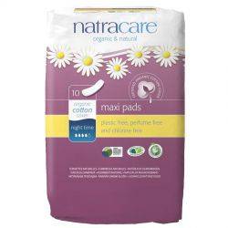 Serviette de nuit en coton biologique - Night Time - 10 pièces - Natracare