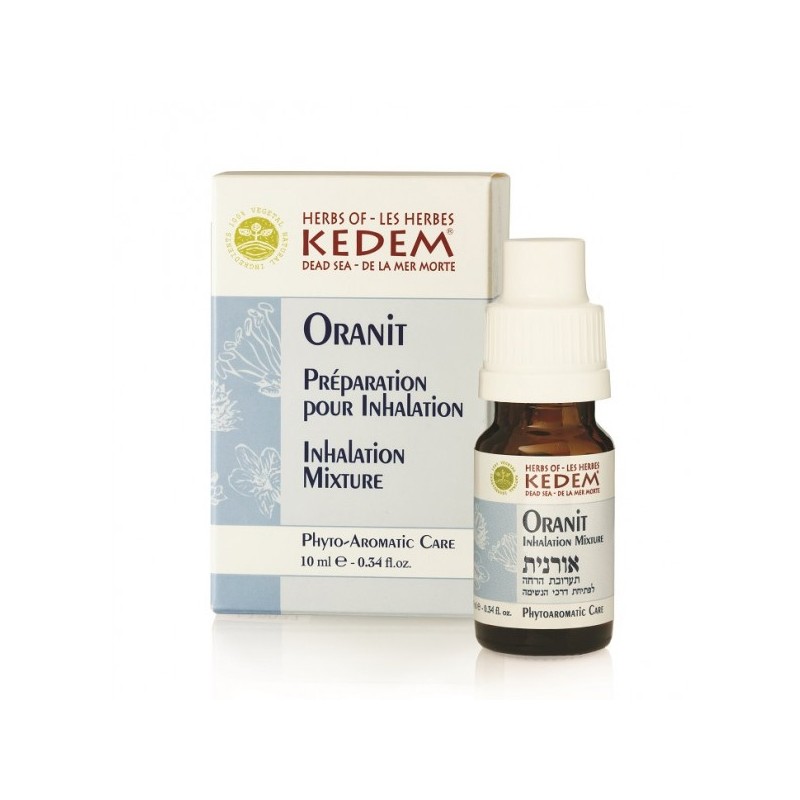 Oranit - Inhalations-Lösung, ideal bei Schnuppen und Sinusitis - 10ml - Herbs of Kedem
