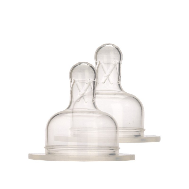 Tétines (5 types différents) pour Biberons Born Free en silicone - (Lot de 2) - Born Free