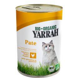Katzenfutter Paté mit Huhn in der Dose - 400g - Yarrah BIO