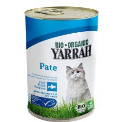 Katzenfutter Paté mit Fisch in der Dose - 400g - Yarrah BIO