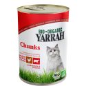 Bouchées pour chat au bœuf et au poulet en boîte - 405g - Yarrah Bio