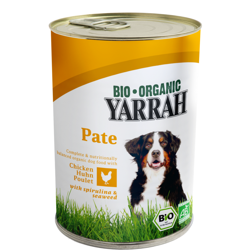 Hundefutter Paté in der Dose - Poulet - 400g - Yarrah BIO