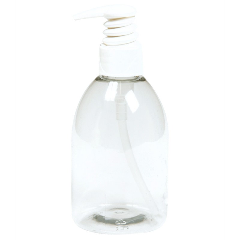 Bouteille avec pompe en PET (vide) - 250ml - La Droguerie écologique