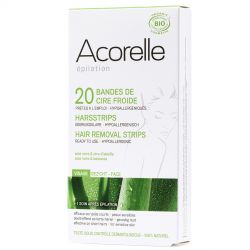 Epilation Bio: Bandes Dépilatoires - (Visage, maillot, aisselles & jambes) – 10x2 – Acorelle