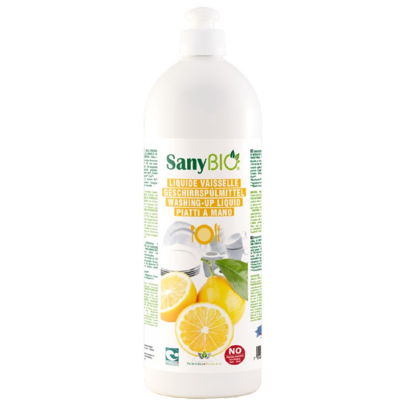 Piatti a mano, Limone - 1000ml - SanyBio (Scientia Natura)