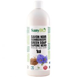 Savon Noir BIO Suisse, 100% Huile de Lin - 1L - SanyBio (Scientia Natura)
