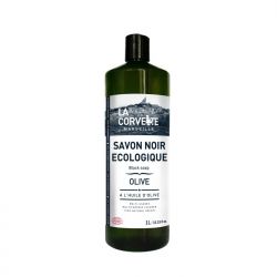 Savon Noir écologique à l'olive, Multi-usages - 1 Litre - La Corvette (Marseille)
