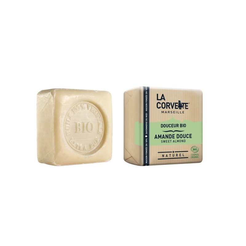 Savon Douceur BIO, Amande douce - 100g - La Corvette (Marseille)