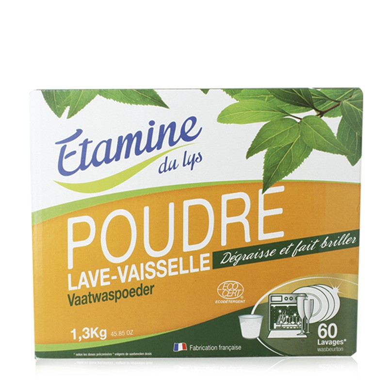 Poudre pour Lave-Vaisselle écologique, sans parfum - 1,3kg - Etamine du Lys