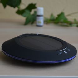 Diffusore solare di olio essenziale ad ultrasuoni - SOLWHEEL Nero - ZEN'Arômes