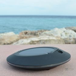 SOLWHEEL Schwarz - Solar-Zerstäuber durch Ultraschall für ätherische Öle - ZEN'Arômes