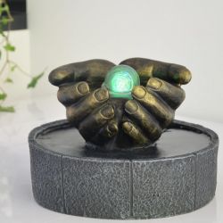 Zimmerbrunnen - "Lhassa" (mit LED-Beleuchtung und Kugel) - Zen'Light