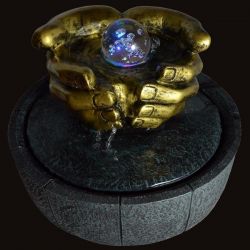 Fontana - "Lhassa" (con illuminazione a LED e a sfera) - Zen'Light