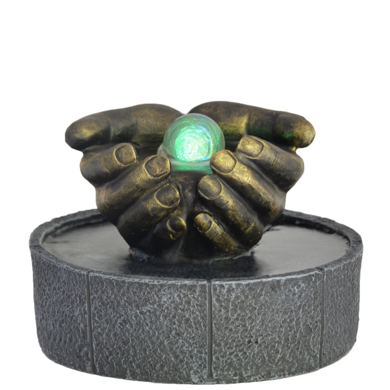 Zimmerbrunnen - "Lhassa" (mit LED-Beleuchtung und Kugel) - Zen'Light