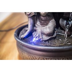 Zimmerbrunnen - Buddha "Gnade" (mit LED-Beleuchtung) - Zen'Light