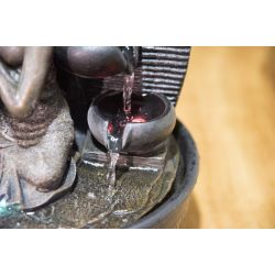 Zimmerbrunnen - Buddha "Gnade" (mit LED-Beleuchtung) - Zen'Light