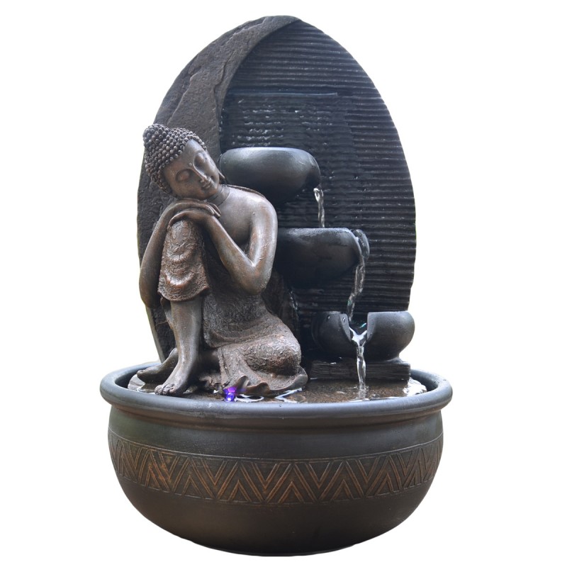 Fontaine à eau - Bouddha "Grace" (Avec éclairage LED) - Zen'Light