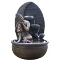 Zimmerbrunnen - Buddha "Gnade" (mit LED-Beleuchtung) - Zen'Light