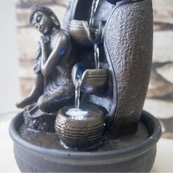Fontaine à eau - Bouddah "Krishna" (avec éclairage LED) - Zen'Light